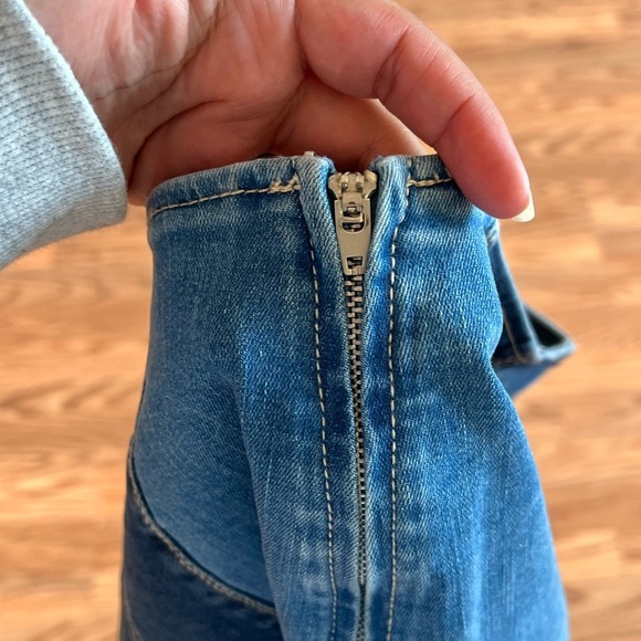 PACSUN Denim Patchwork Skirt - Picture 3 of 3